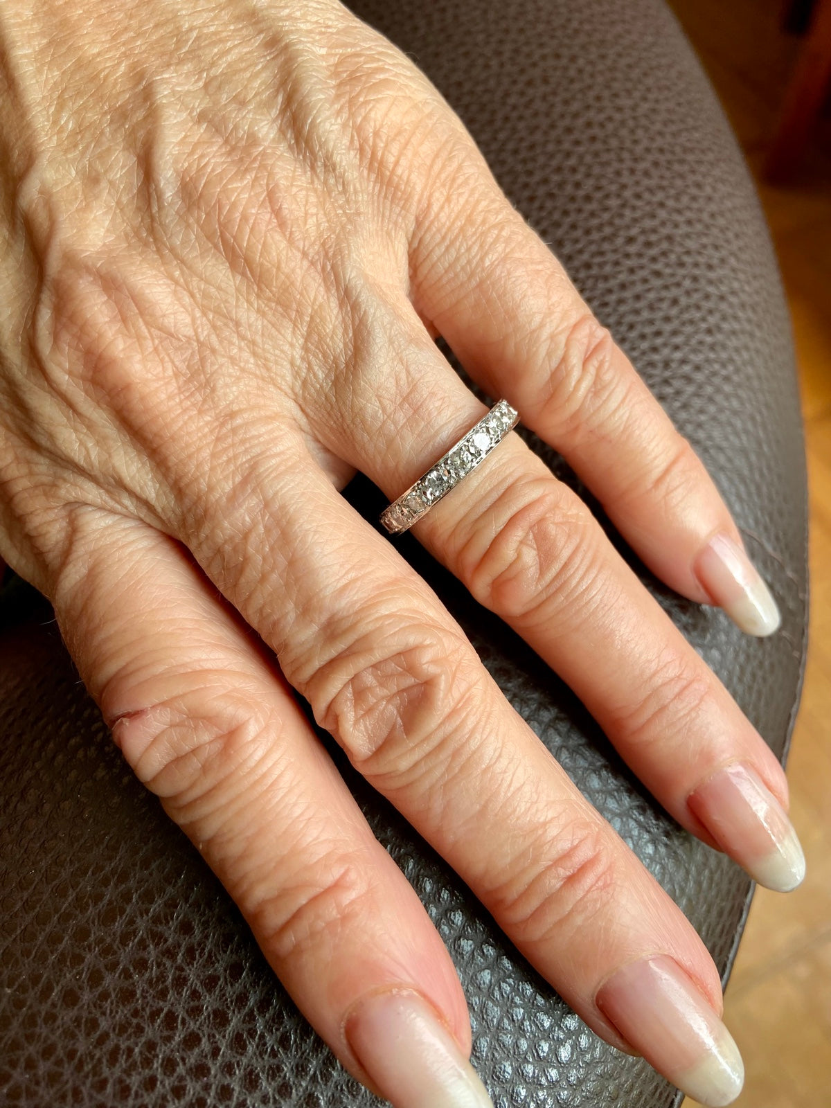 Alliance Américaine en or gris 18 carats et diamants 2,66 carats