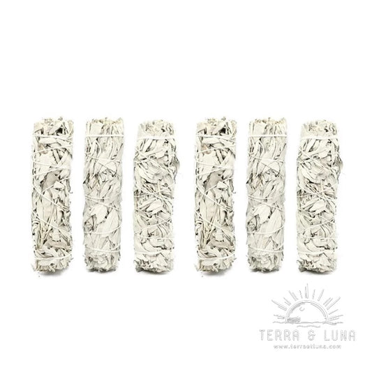 Bâtonnets de fumigation et purification en Sauge Blanche, pack de 6