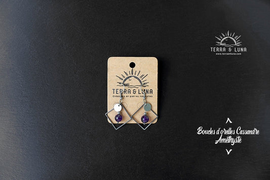 Boucles d'oreilles en perles naturelles Cassandre