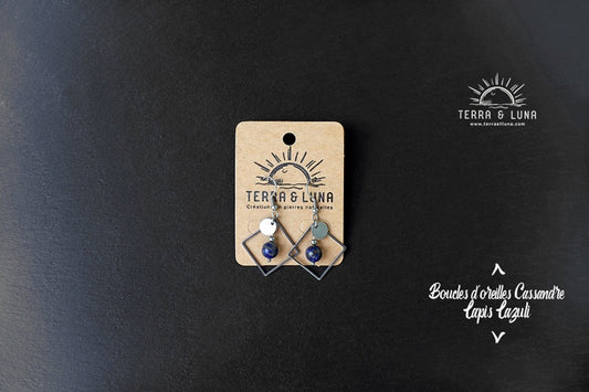 Boucles d'oreilles en perles naturelles Cassandre