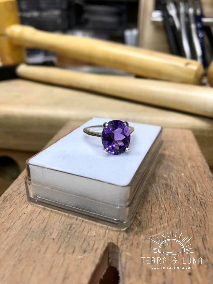 Bague hotsell avec améthyste